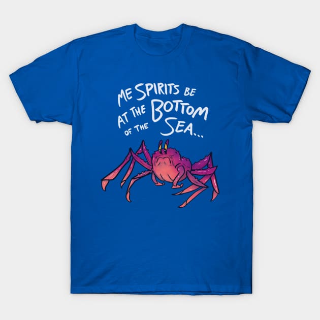 Depressed Crab T-Shirt by Creative Mechanics